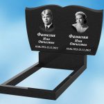 Двойной памятник из гранита горизонтальный Д-7