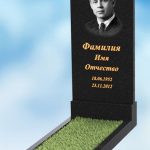 Одинарный памятник из гранита вертикальный В-1